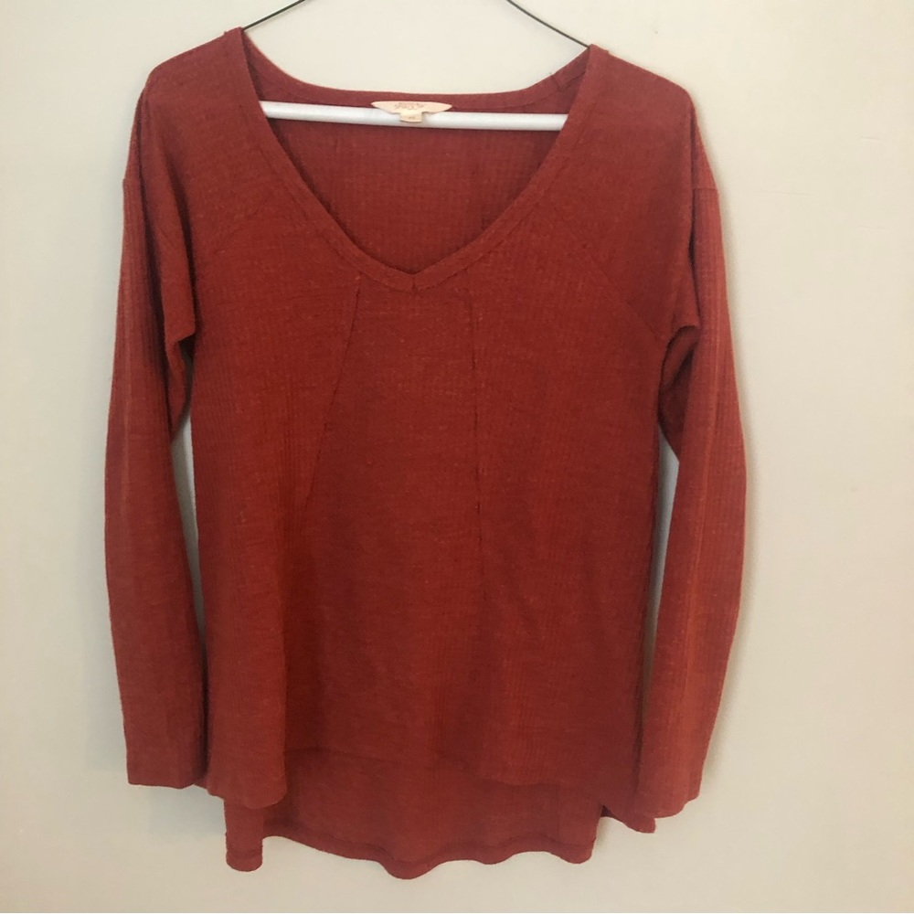 Sun & Shadow XS burnt orange top